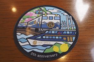 5周年記念デザインのコースター